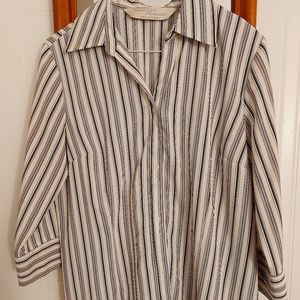 Penmans stripped black and white button down women's shirt